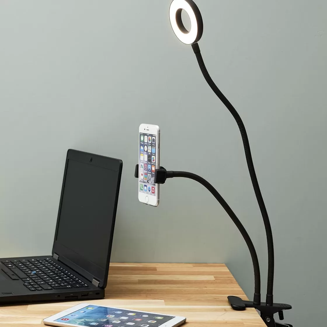 La Chaise Longue Accessoires | Accessoires Smartphone-ANNEAU LUMINEUX SELFIE CLIP
