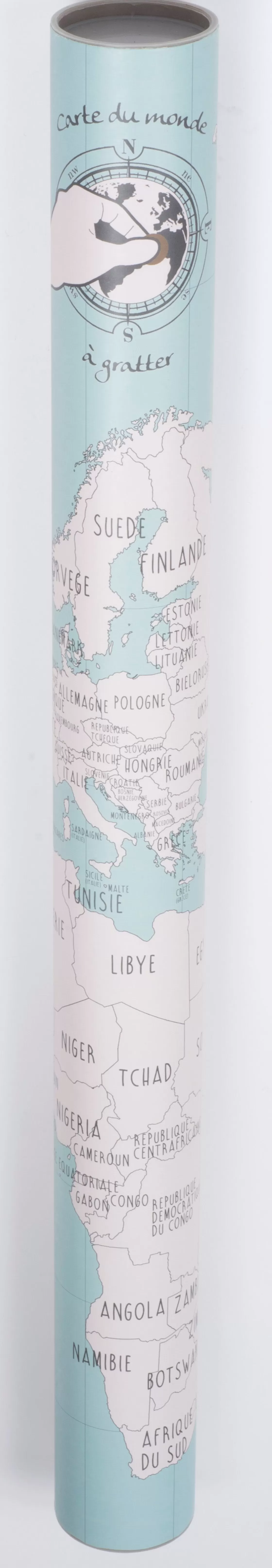 La Chaise Longue Loisirs & Entretien-CARTE DU MONDE A GRATTER