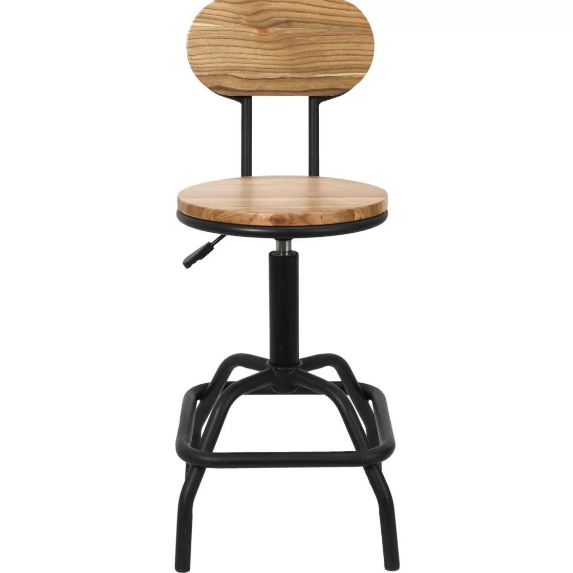 La Chaise Longue Mobilier-CHAISE DE BAR REGLABLE BOIS BRUT ACE