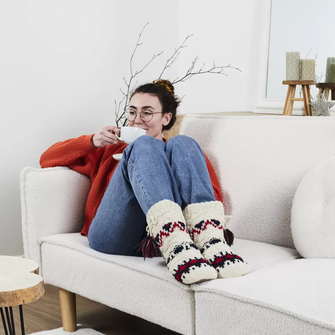 La Chaise Longue Cocoon-CHAUSSETTES JACQUARD FOREST FOLL
