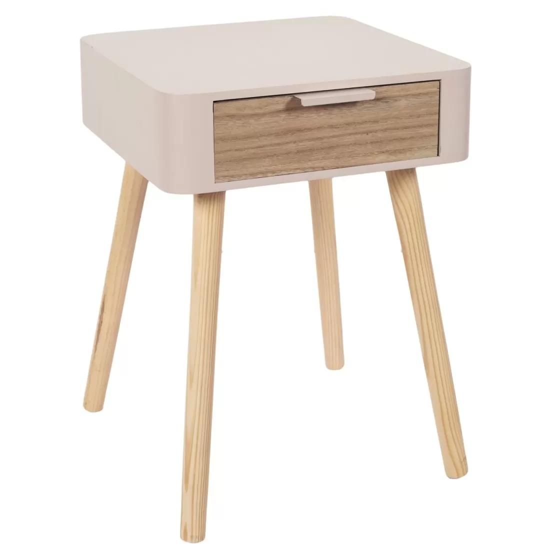 La Chaise Longue Mobilier-CHEVET 1 TIROIR EN BOIS ROSE