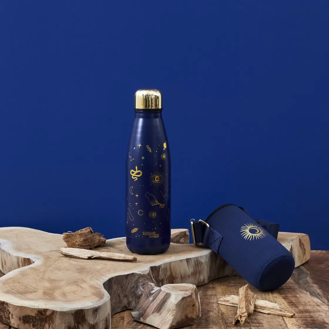 La Chaise Longue Thé & Café-COFFRET BOUTEILLE ISOTHERME MAGIC AVEC POCHETTE