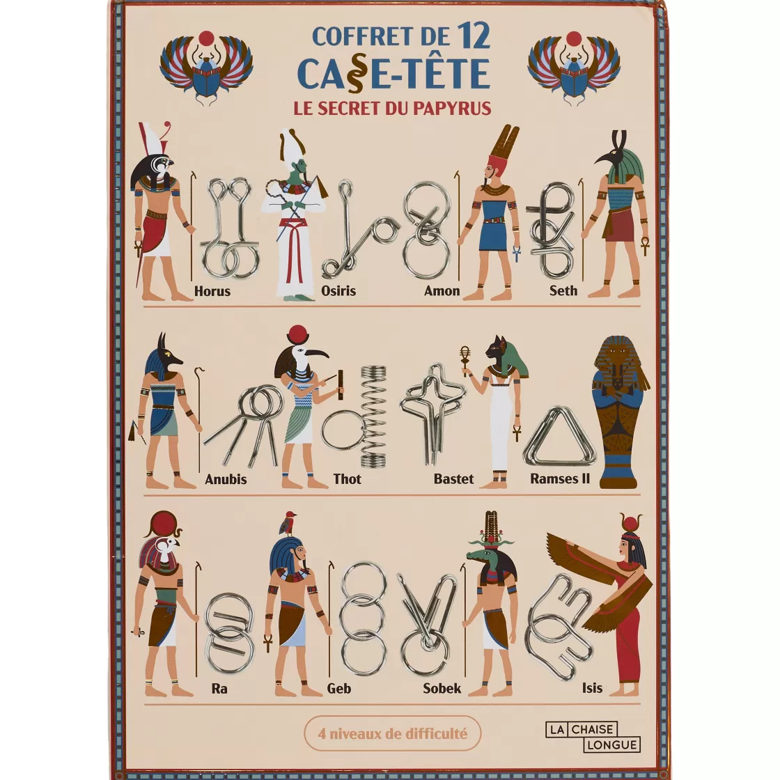 La Chaise Longue Jeux-COFFRET DE 12 CASSE TETES