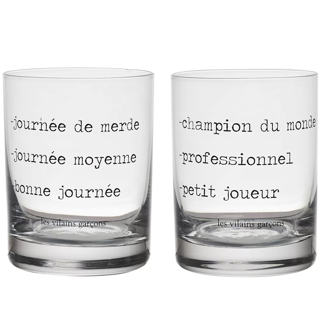 La Chaise Longue Boissons & Cocktails-COFFRET DE 2 VERRES A WHISKY