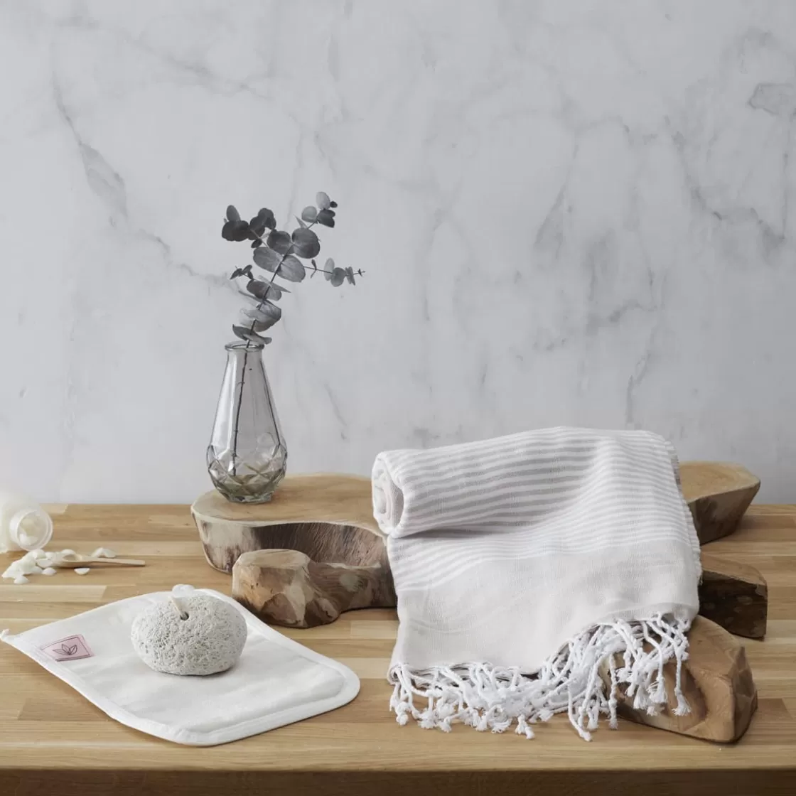 La Chaise Longue Massage & Relaxation | Beauté & Soin-COFFRET FOUTA BALI BEIGE