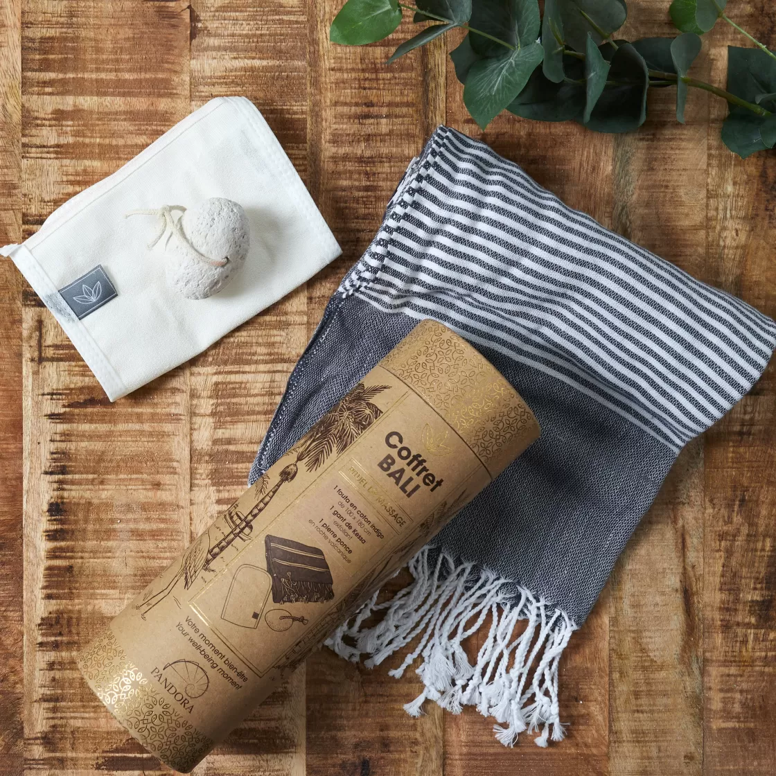 La Chaise Longue Beauté & Soin | Massage & Relaxation-COFFRET FOUTA BALI INDIGO