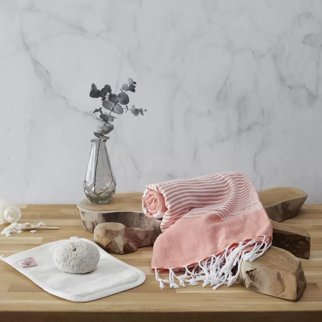 La Chaise Longue Massage & Relaxation | Beauté & Soin-COFFRET FOUTA BALI ORANGE