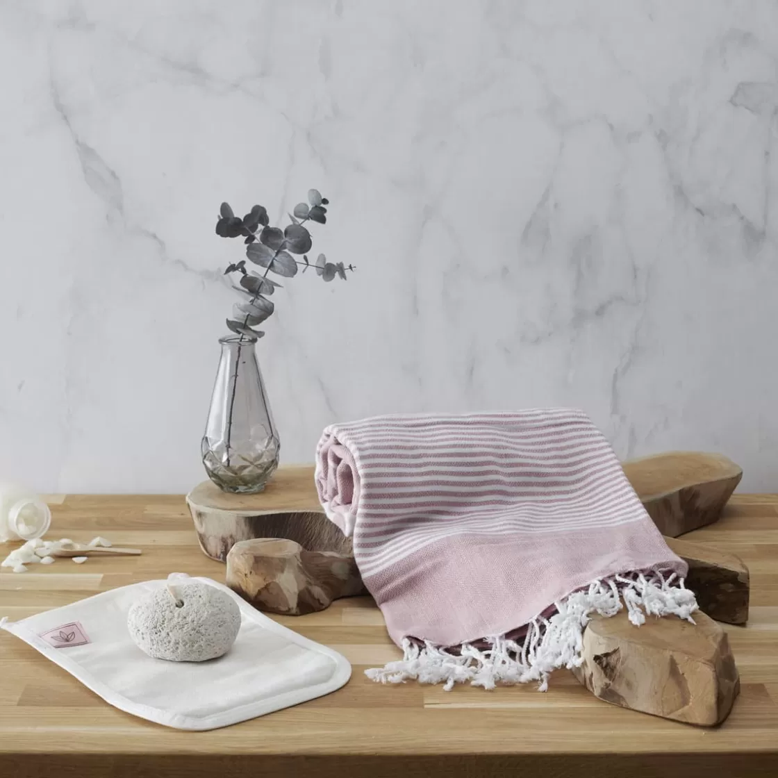 La Chaise Longue Beauté & Soin-COFFRET FOUTA BALI ROSE