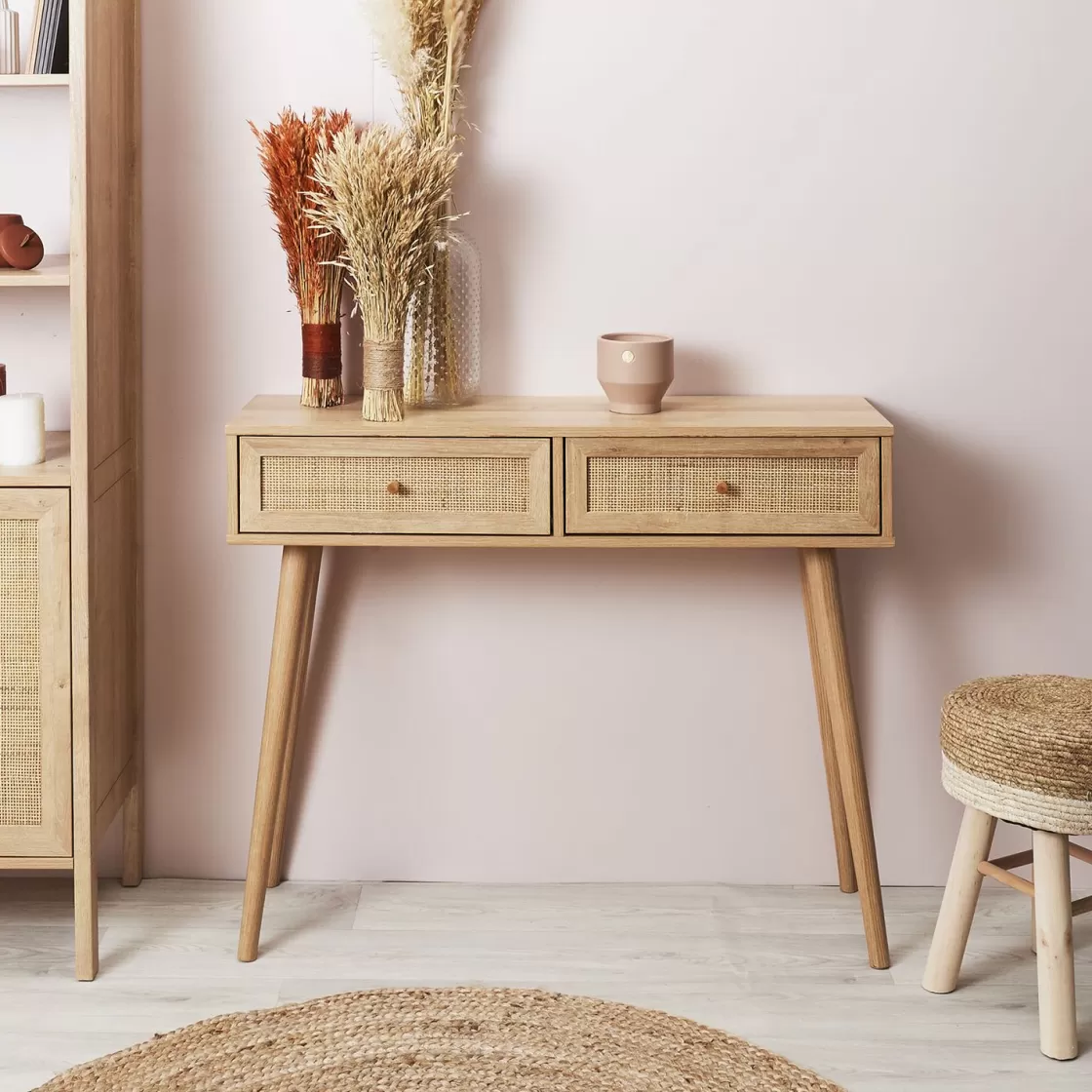 La Chaise Longue Mobilier-CONSOLE BALI 2 TIROIRS