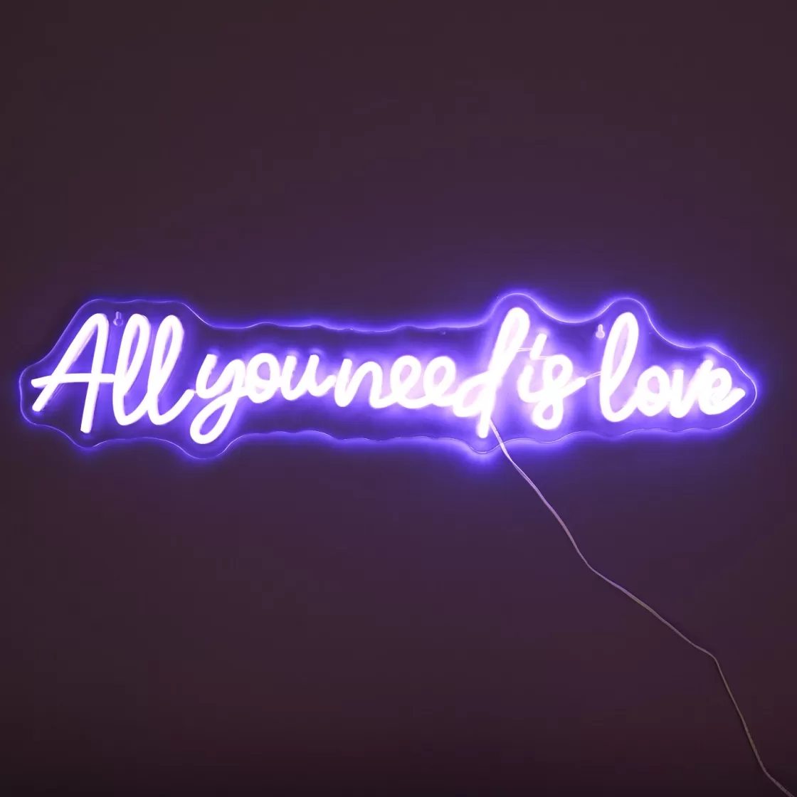La Chaise Longue Déco Lumineuse | Déco-LAMPE EFFET NEON ALL YOU NEED IS LOVE