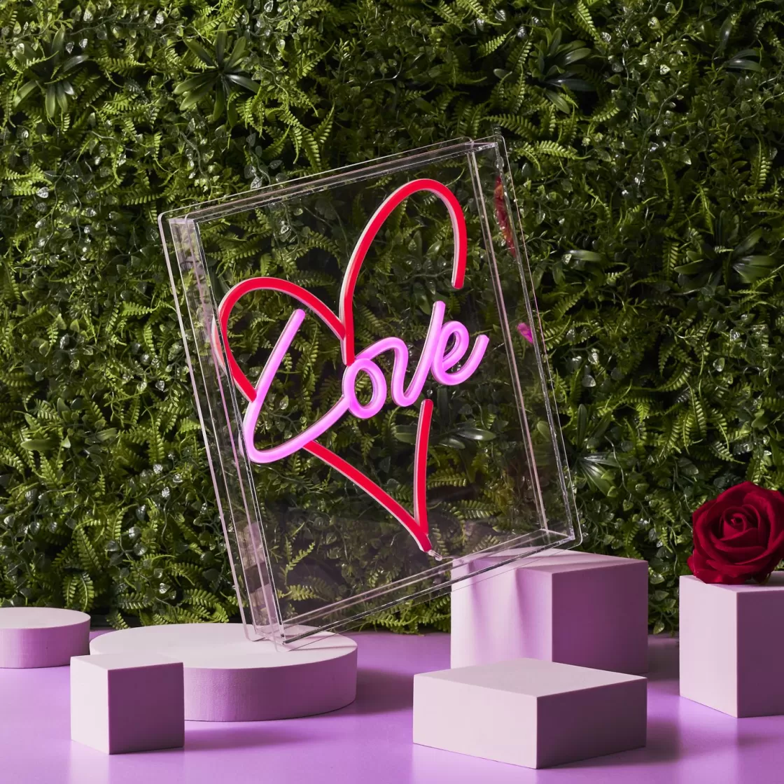 La Chaise Longue Déco Lumineuse | Déco-LAMPE EFFET NEON CŒUR LOVE