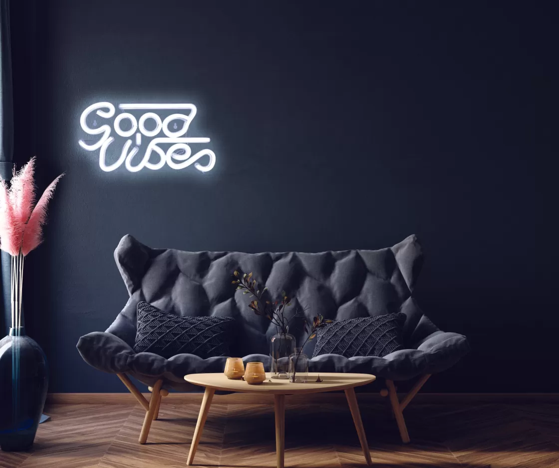 La Chaise Longue Déco Chambre | Déco-LAMPE EFFET NEON LED GOOD VIBES