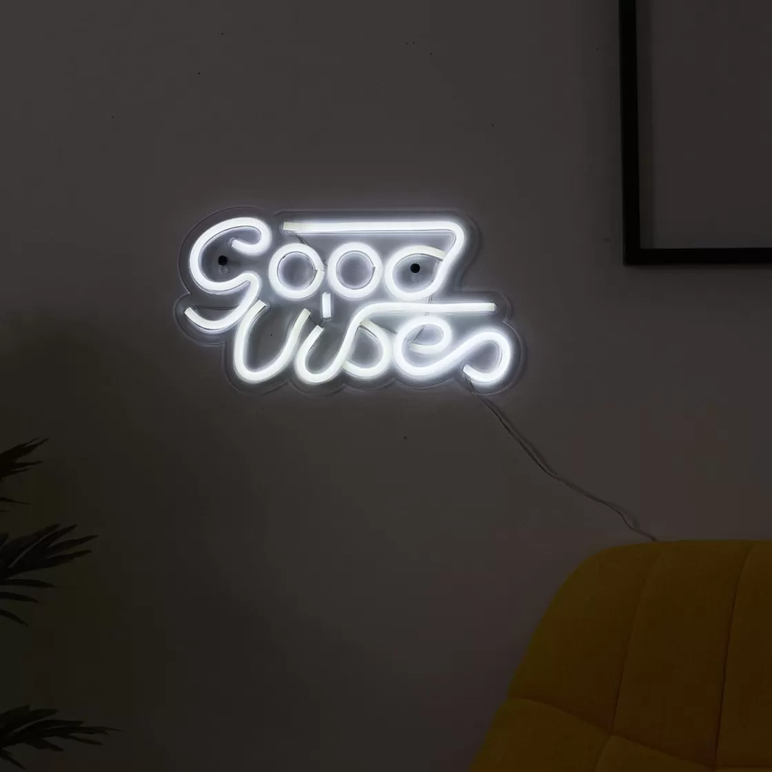 La Chaise Longue Déco Chambre | Déco-LAMPE EFFET NEON LED GOOD VIBES