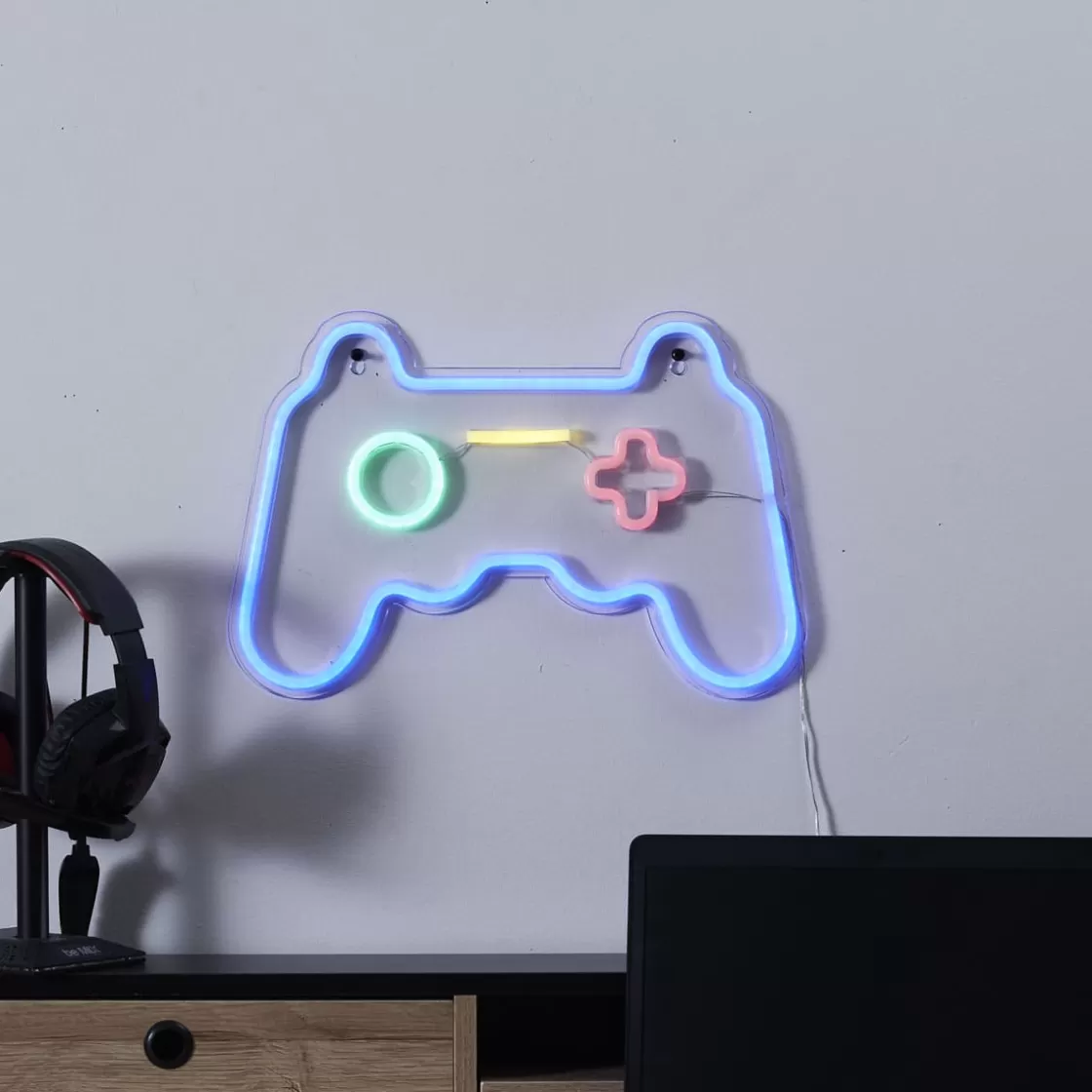 La Chaise Longue Déco Chambre | Déco-LAMPE EFFET NEON LED MANETTE DE JEU