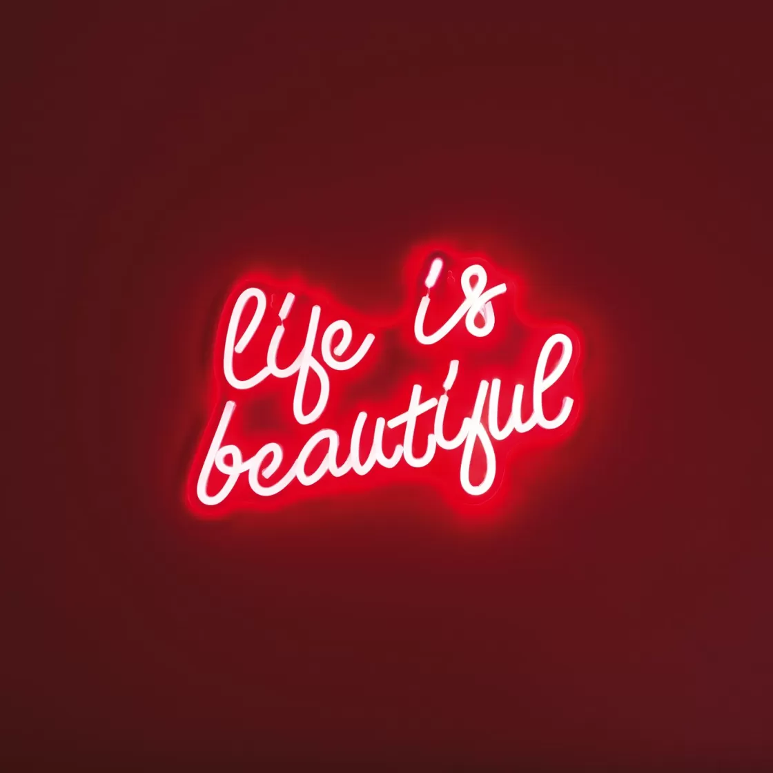 La Chaise Longue Déco Lumineuse | Déco-LAMPE EFFET NEON LIFE IS BEAUTIFUL
