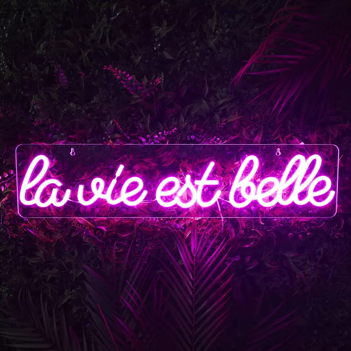 La Chaise Longue Déco Lumineuse | Déco-LAMPE EFFET NÉON LA VIE EST BELLE