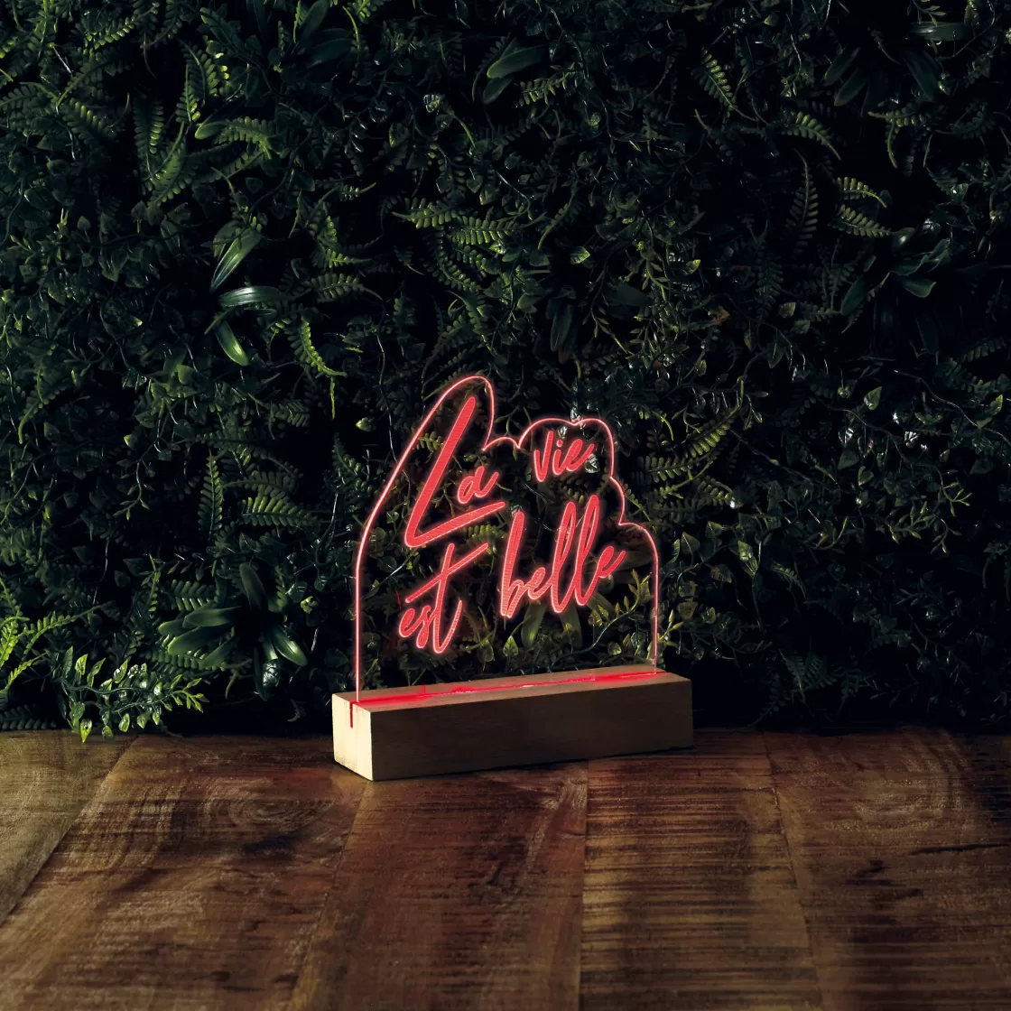 La Chaise Longue Déco Lumineuse | Déco-LAMPE NEON LA VIE EST BELLE