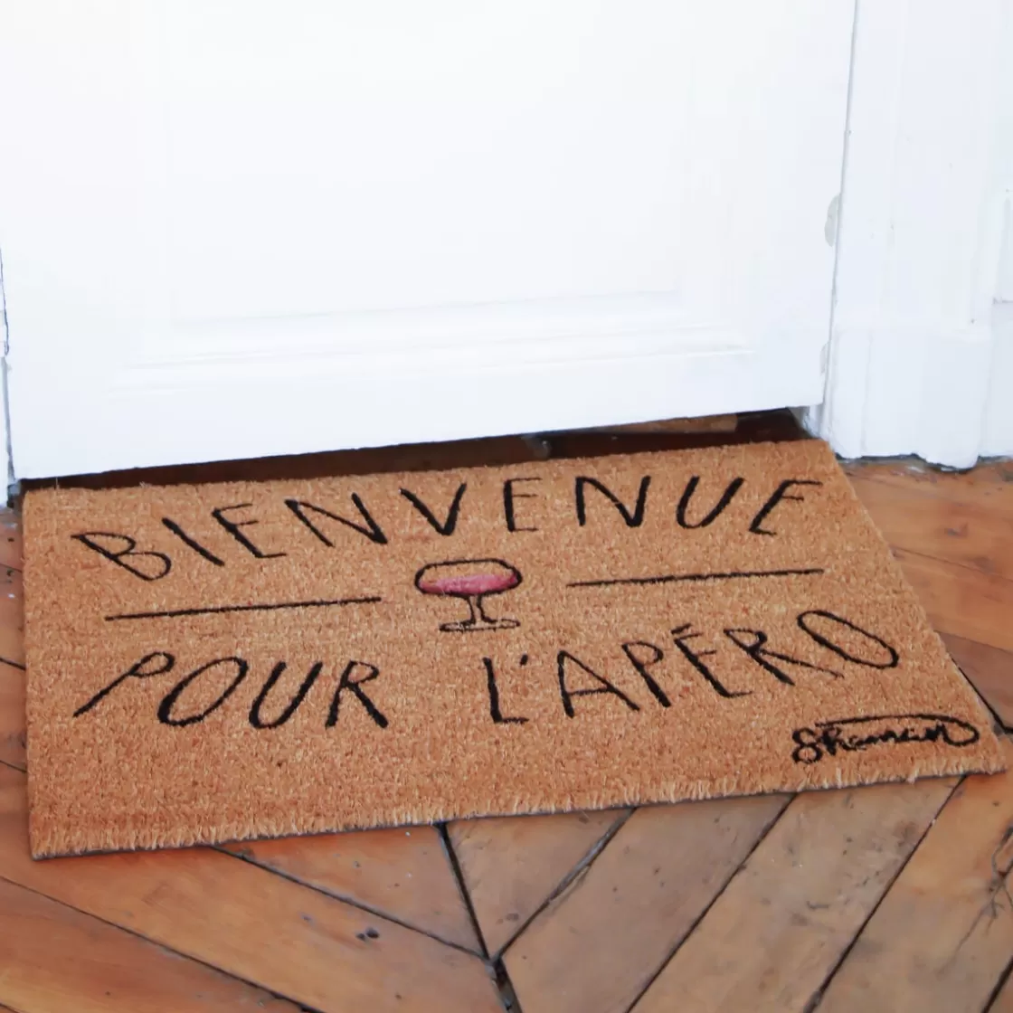 La Chaise Longue Déco-PAILLASSON BIENVENUE POUR L'APERO