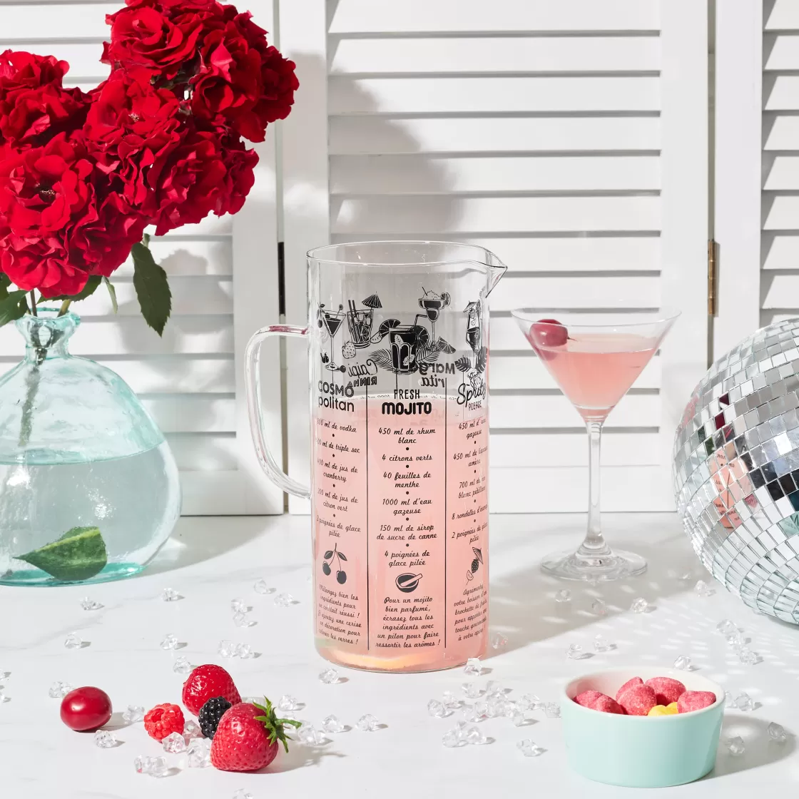 La Chaise Longue Pique-nique & Barbecue | Boissons & Cocktails-PICHET AVEC RECETTE COCKTAIL 2L
