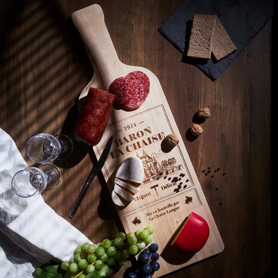 La Chaise Longue Accessoires | Accessoires De Cuisine-PLANCHE APERO BOUTEILLE BARON LA CHAISE