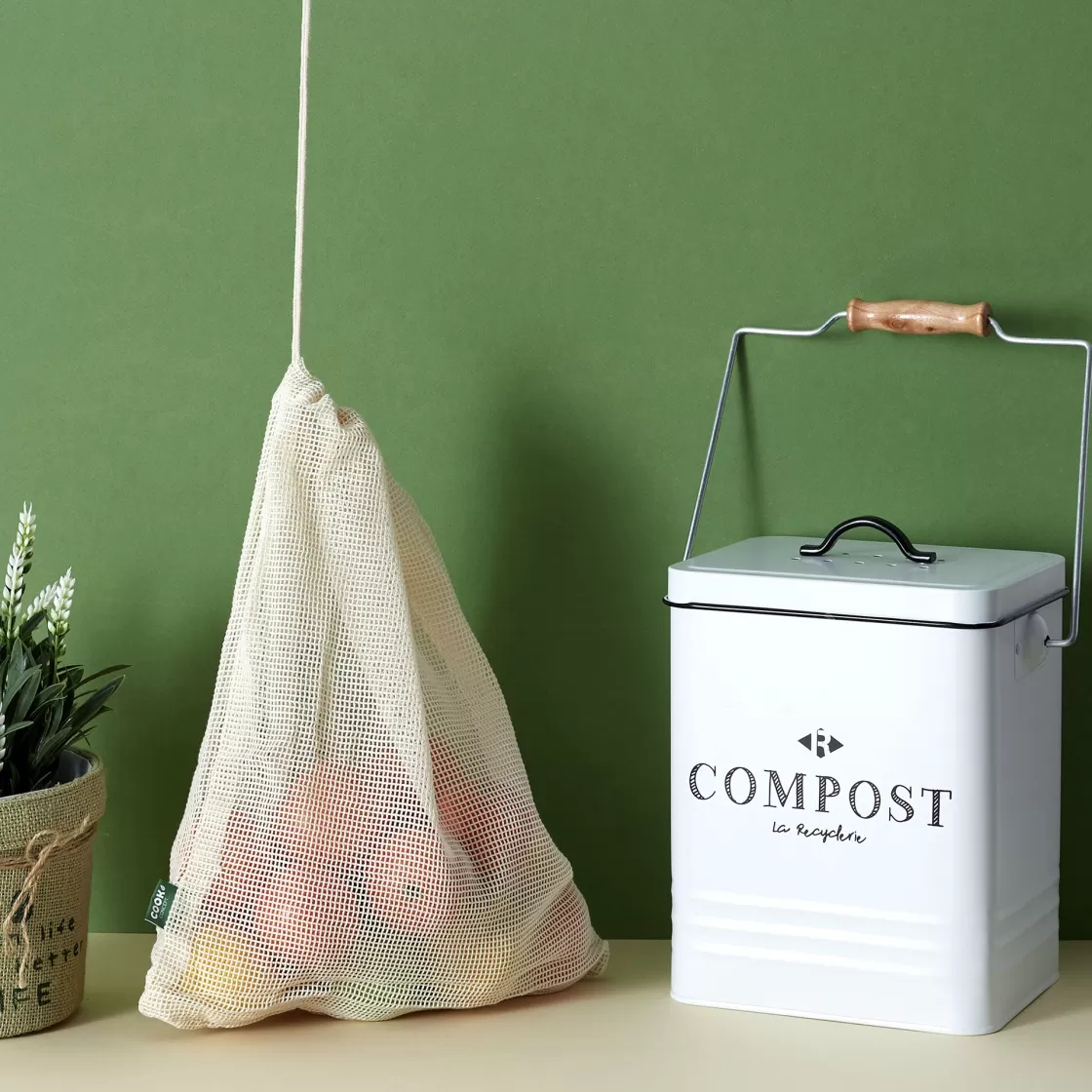 La Chaise Longue Loisirs & Entretien-POUBELLE DE COMPOSTAGE 5L