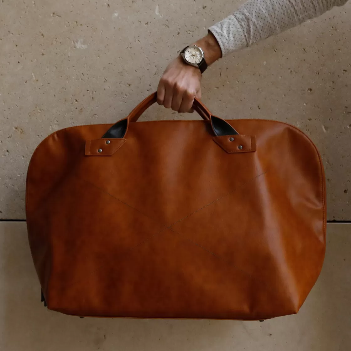 La Chaise Longue Sacs & Pochettes-SAC DE VOYAGE OAKLAND CAMEL