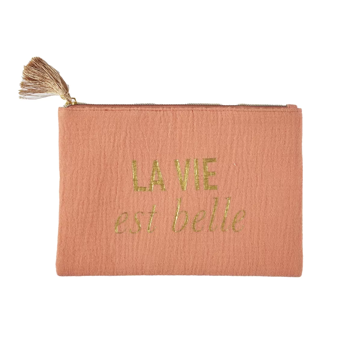 La Chaise Longue Sacs & Pochettes-SET DE 2 TROUSSES GAZE DE COTON PALAZZO