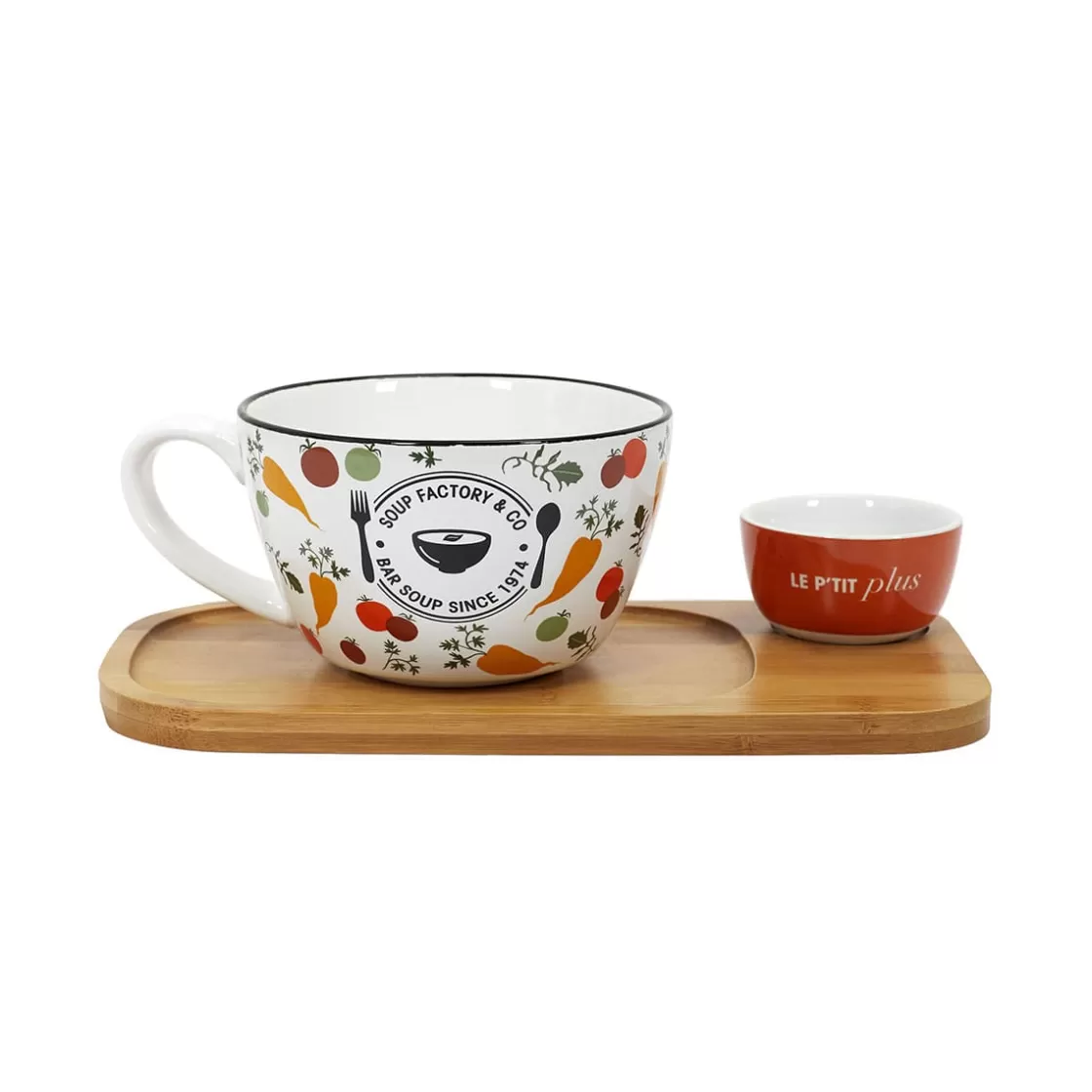 La Chaise Longue Art De La Table-SOUPE SET LEGUMES VARIES