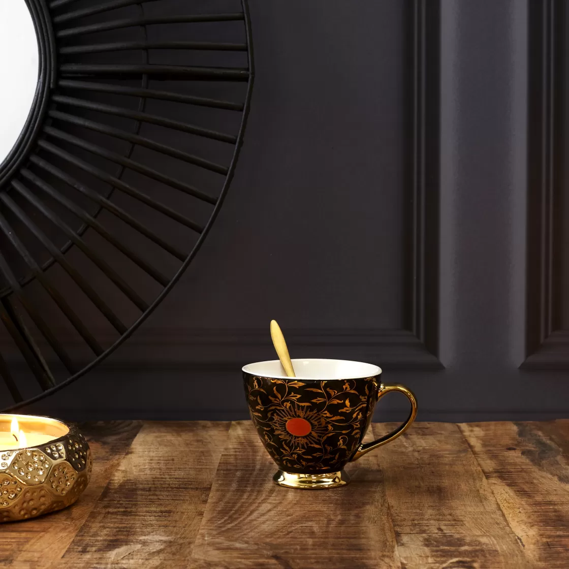 La Chaise Longue Thé & Café | Art De La Table-TASSE PALAZZO SOLEIL NOIR